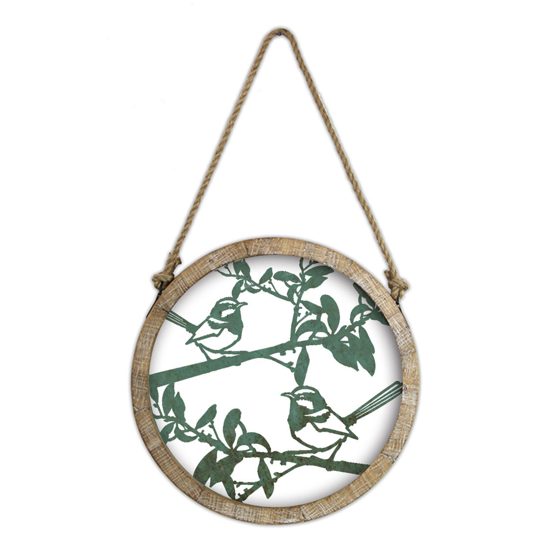 Metal & MDF Blue Wren Wall Hanging