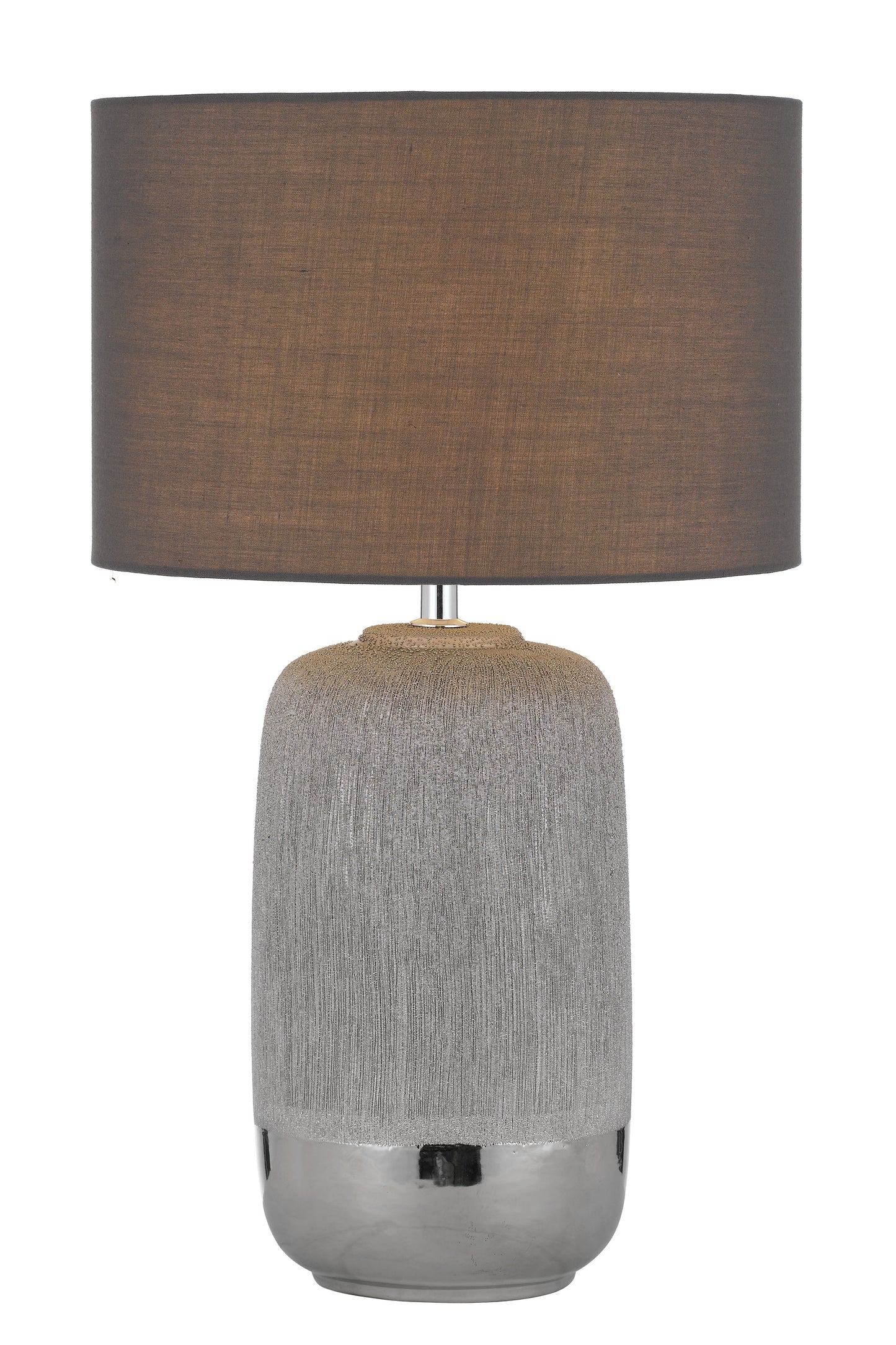 TFS CERAMIC TABLE LAMP 25wE27max H:470 D:280 SILVER/GREY