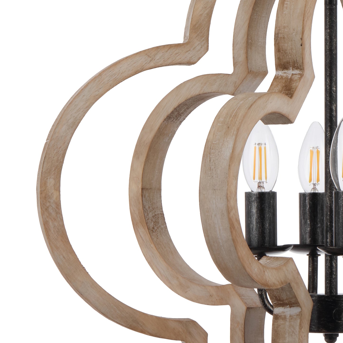 Haven TFS 4LT PENDANT 4x25wE14max L550 Wxx0 H620 Chain 2M BLACK / MERANTI