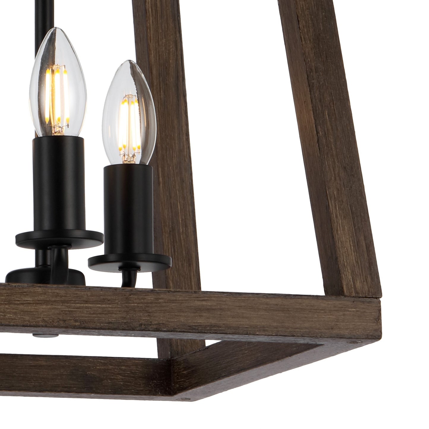 TFS 3 LT PENDANT 3x25wE14 W305 L305 H400 CHAIN 2M BLACK MATT / WALNUT TIMBER