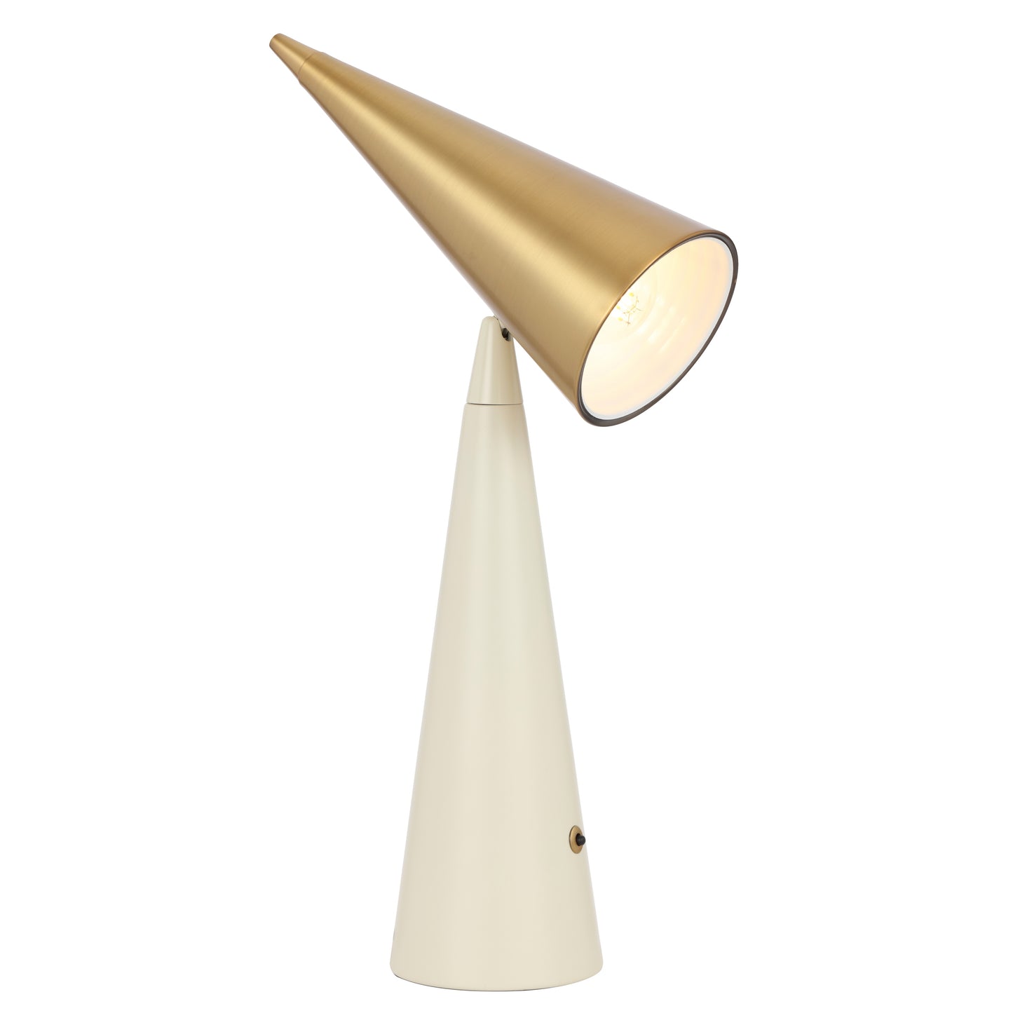 TFS TABLE LAMP 25wE27max L230 W110 H515 inline SWT BEIGE / BRASS