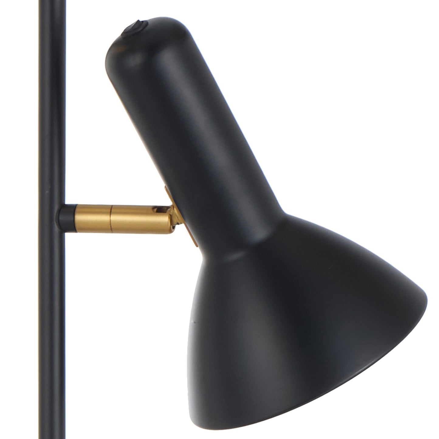 TFS 2LT FLOOR LAMP 2x25wE27max L240 W420 H1610 ON/OFF SWT ON HEAD BLACK SATIN