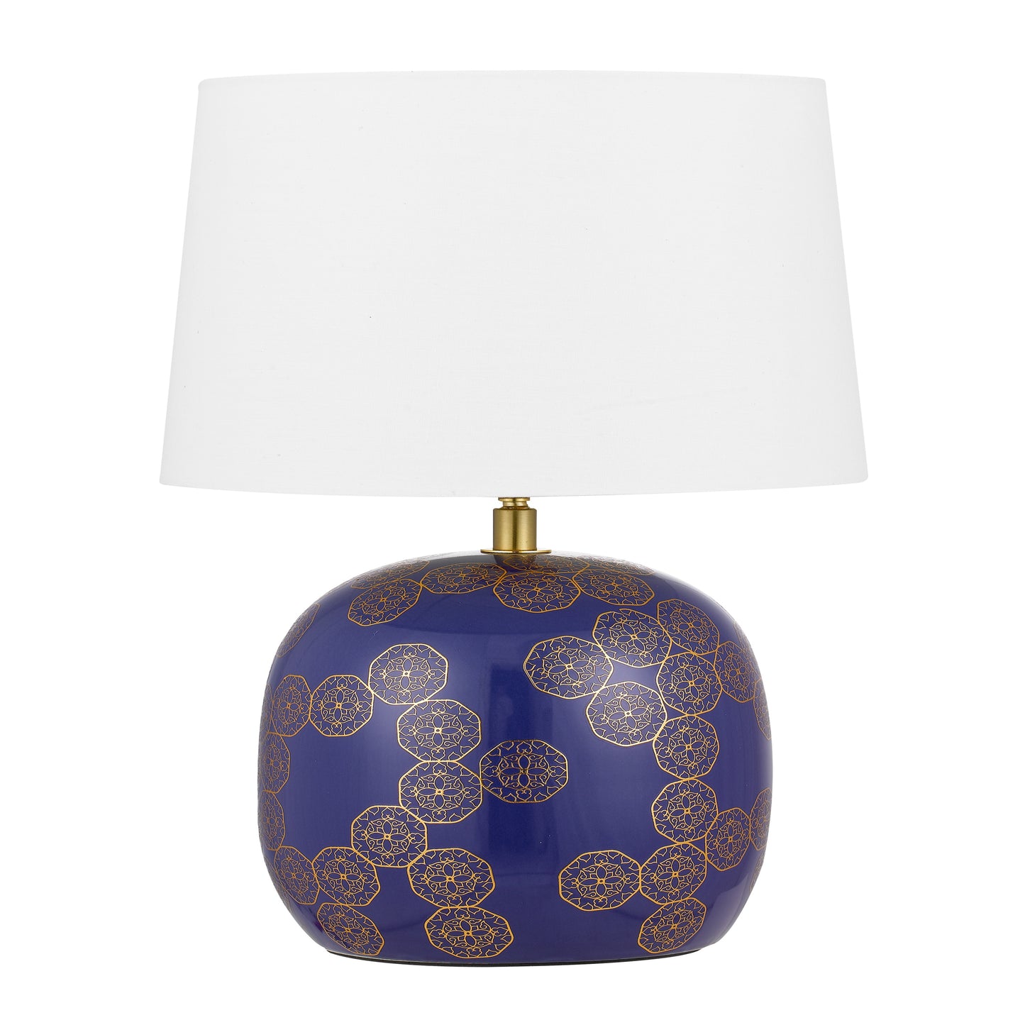 Cascais TFS CERAMIC TABLE LAMP 25wE27max H:420 D:250 inline BLUE / IVORY