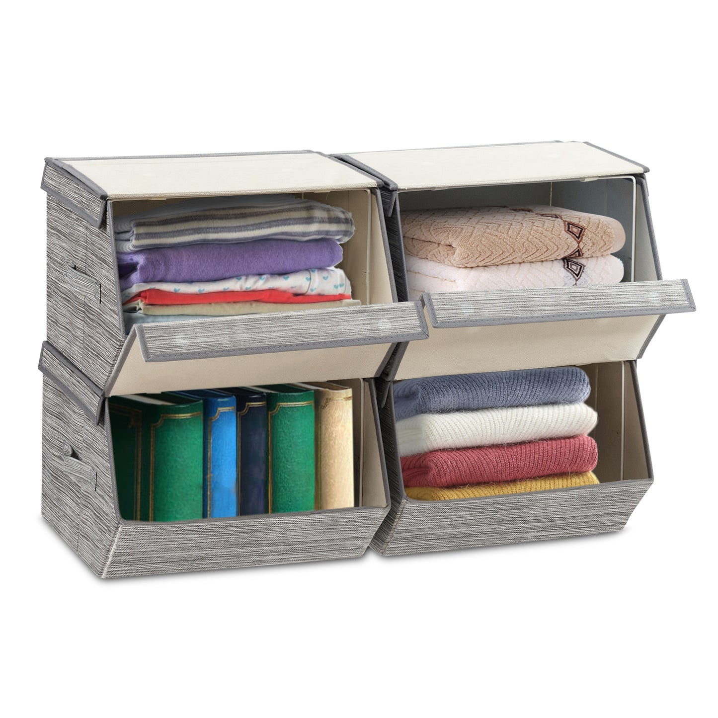 Buy Online Stackable Storage Bins with Lids – Shop Now