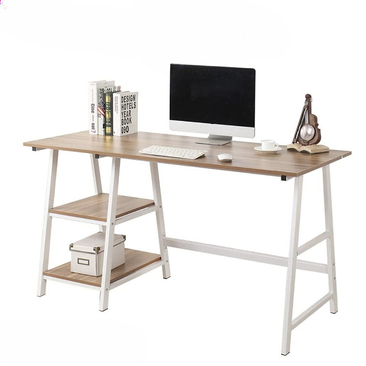 Shop Now: Laptop Table PC Desk with Storage Shelves Australia