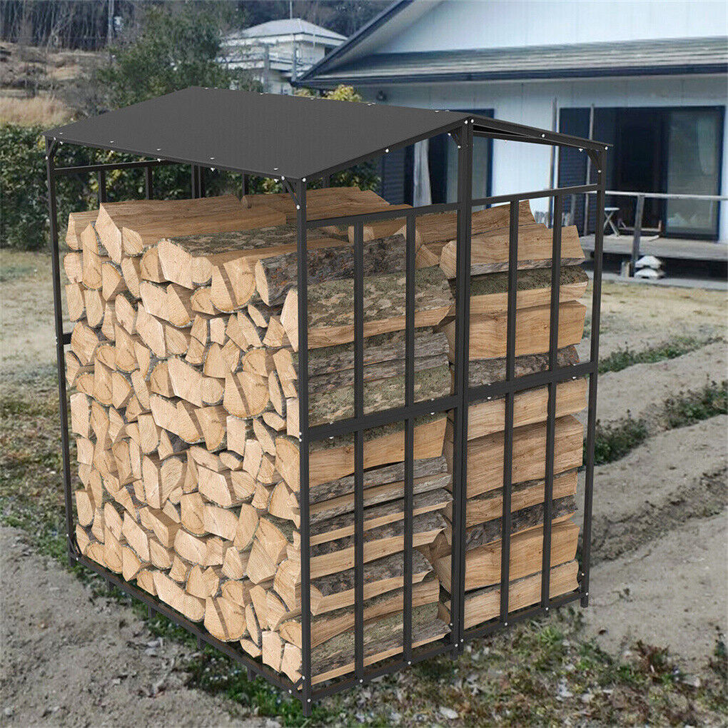 Buy the P&P 1.8M Outdoor Metal Log Store in Australia – ideal for wood storage