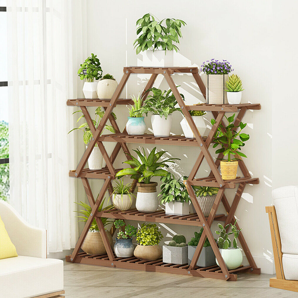 Buy online in Australia: P&P Wood Plant Stand for Flower Pots