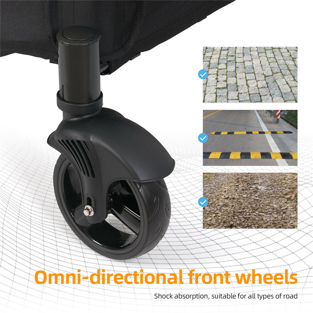 P&P Foldable XX-Large Dog Pet Mobile Stroller Pram Carriage Jogger Holds up to 55KG