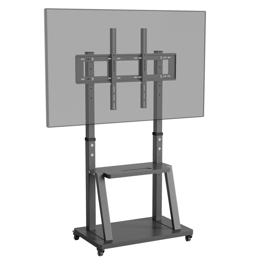 oversize-32-100-mobile-tv-cart-heavy-duty-tv-trolley-floor-stand-w-shelf-wheel