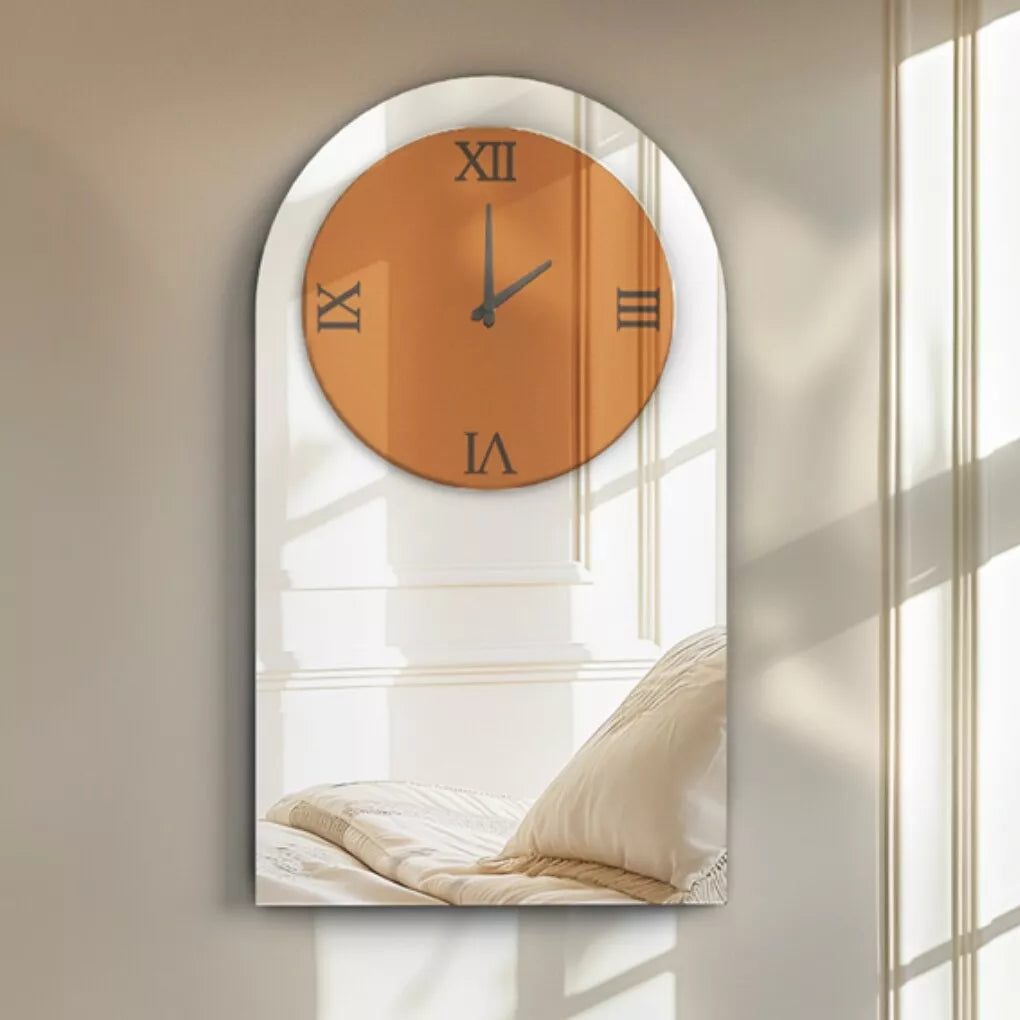 Silver Mirror Wall Clock Australia