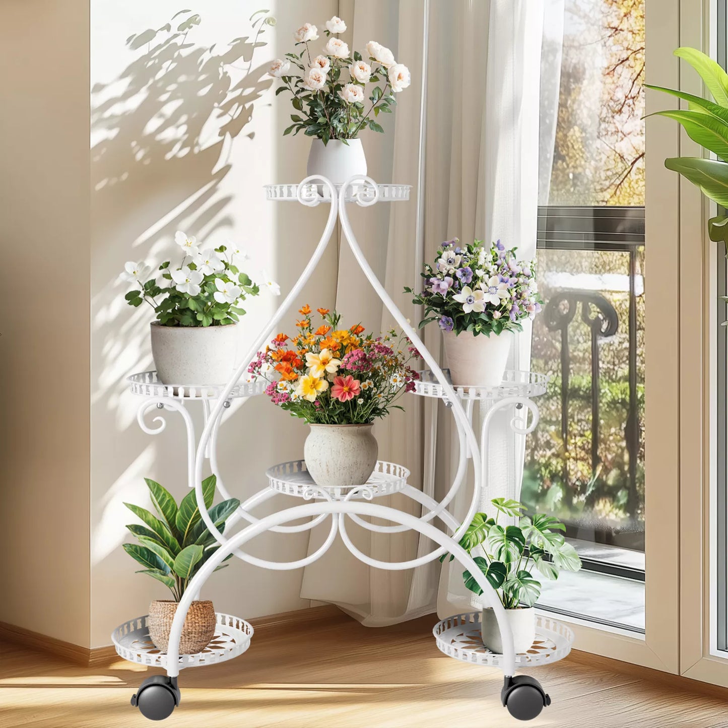 Buy Wheeled Flower Pot Stand Now