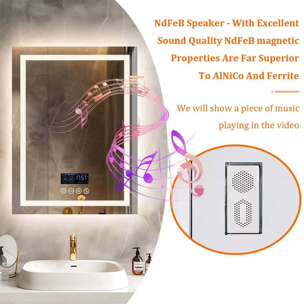 LED bathroom mirror with backlight and Bluetooth Australia