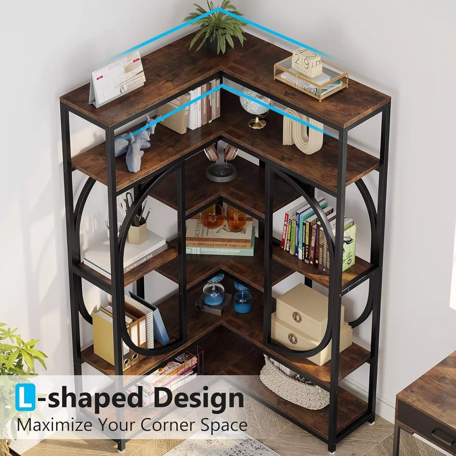 Stylish Corner Book Shelf Online