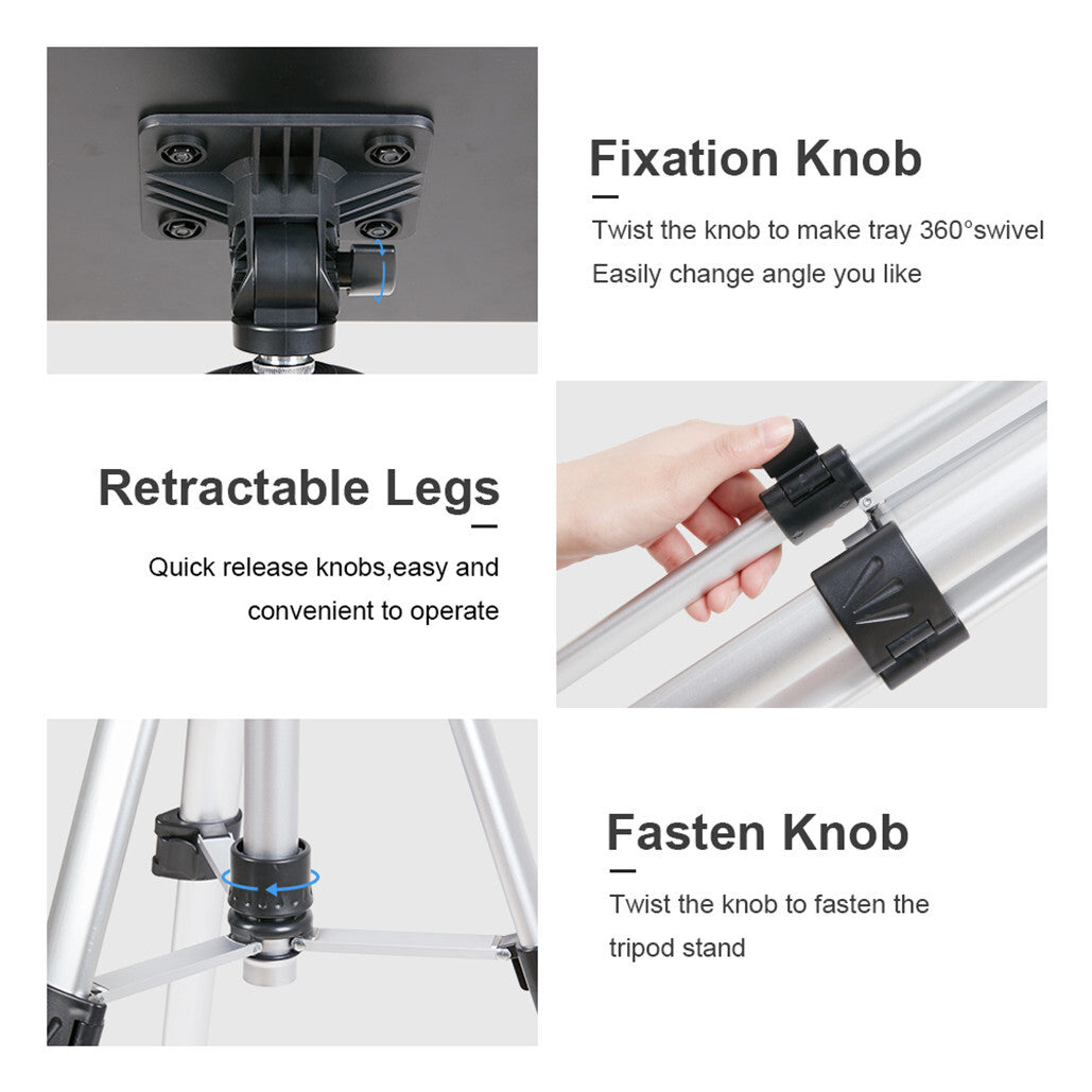 P&P Universal Projector Tripod Laptop Floor Stand DJ Equipment Holder with Plate