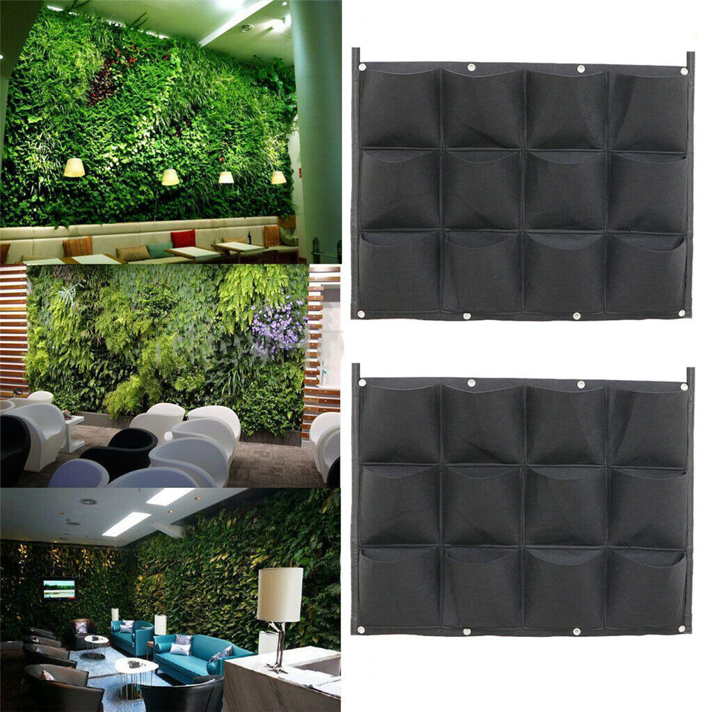 Buy 4-Pocket Vertical Garden Wall Planter Bag AU