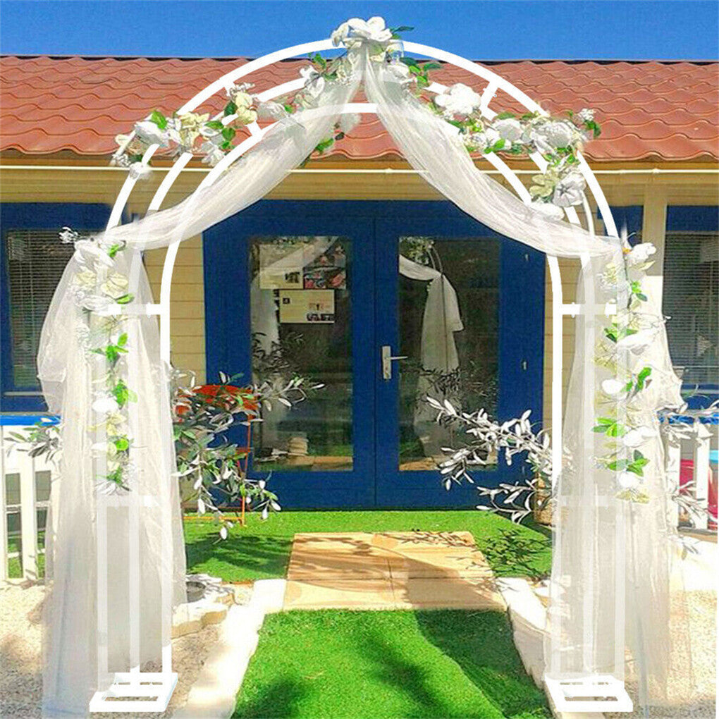 P&P Heavy Duty Wedding Arch Backdrop Stand Garden Climbing Trellis Support Archway
