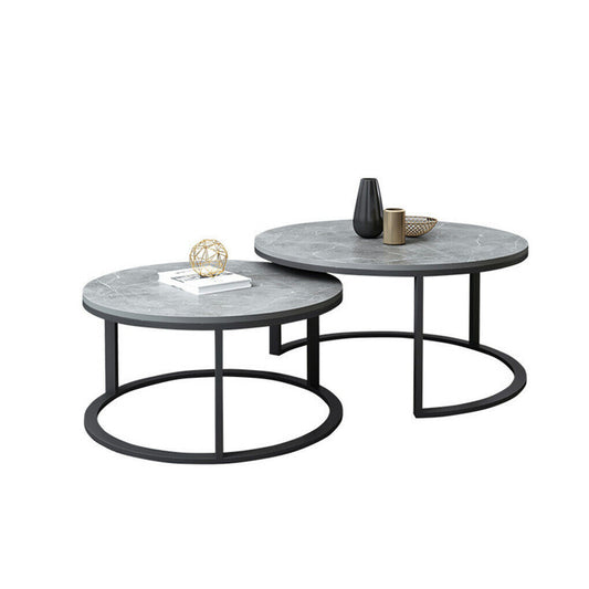 Buy Grey Marble Nesting Coffee Tables Set in Australia