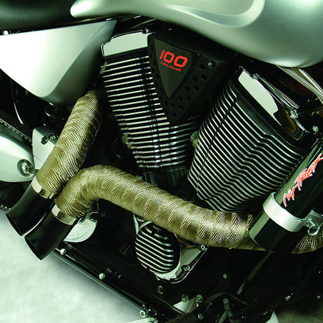 Shop P&P Harley Exhaust Pipe Heat Wrap 15m - Available in Australia