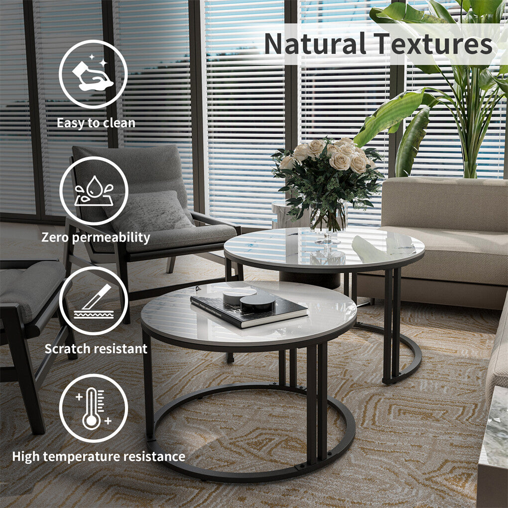 Elegant P&P Marble Accent Side Tables – Shop Now in Australia