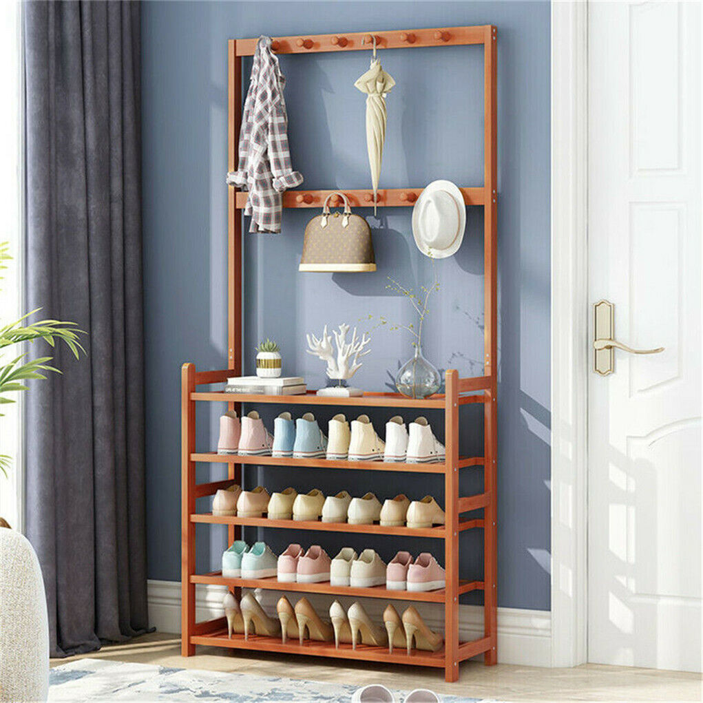 Shop Now Bamboo Coat Hanger with 8 Hooks in Australia