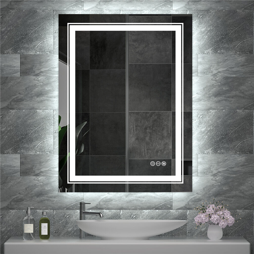 Buy 3000-6000K Dimmable LED Bathroom Mirror – Anti Fog AU