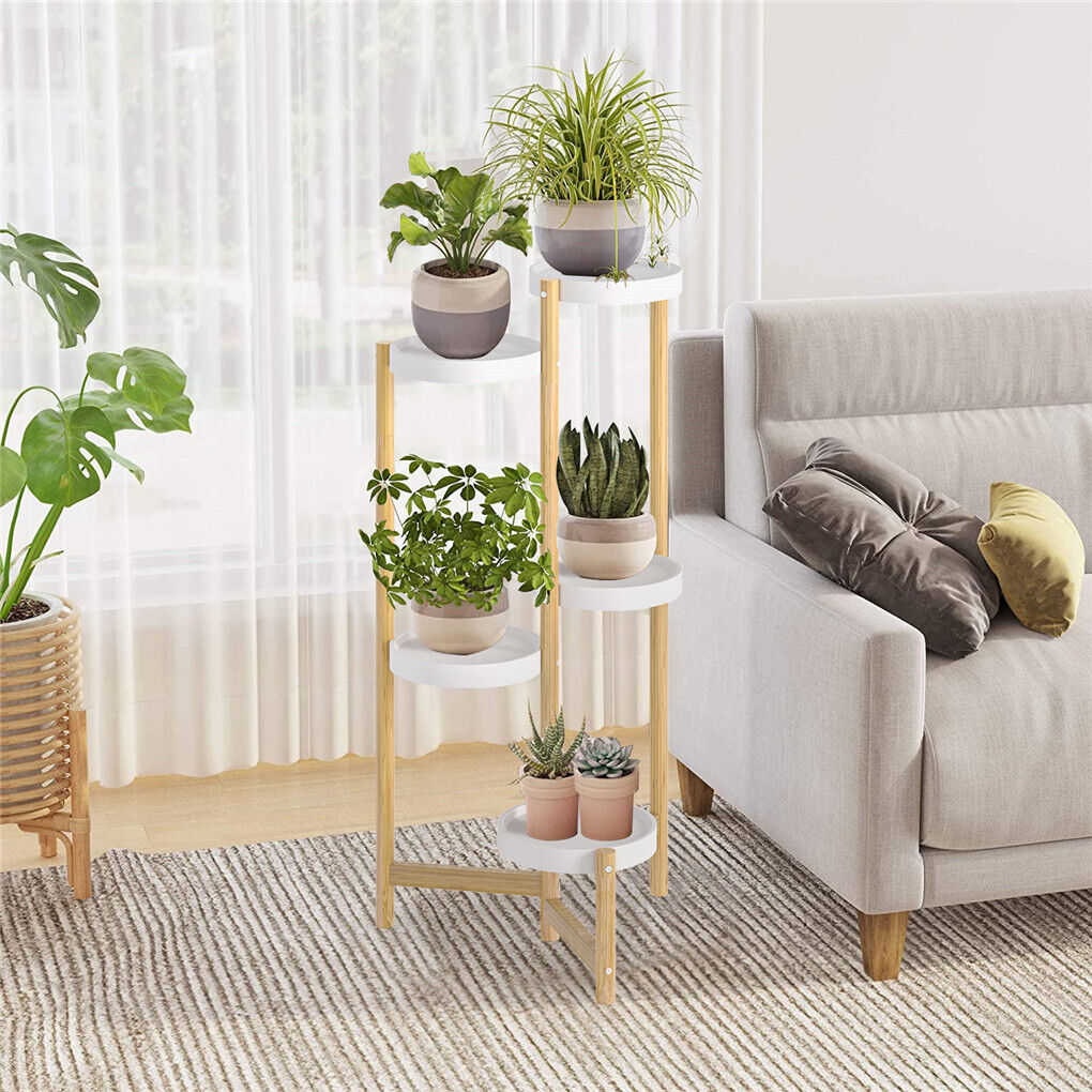 thicken-bamboo-plant-shelf-corner-display-rack-heavy-duty-tall-flower-holder