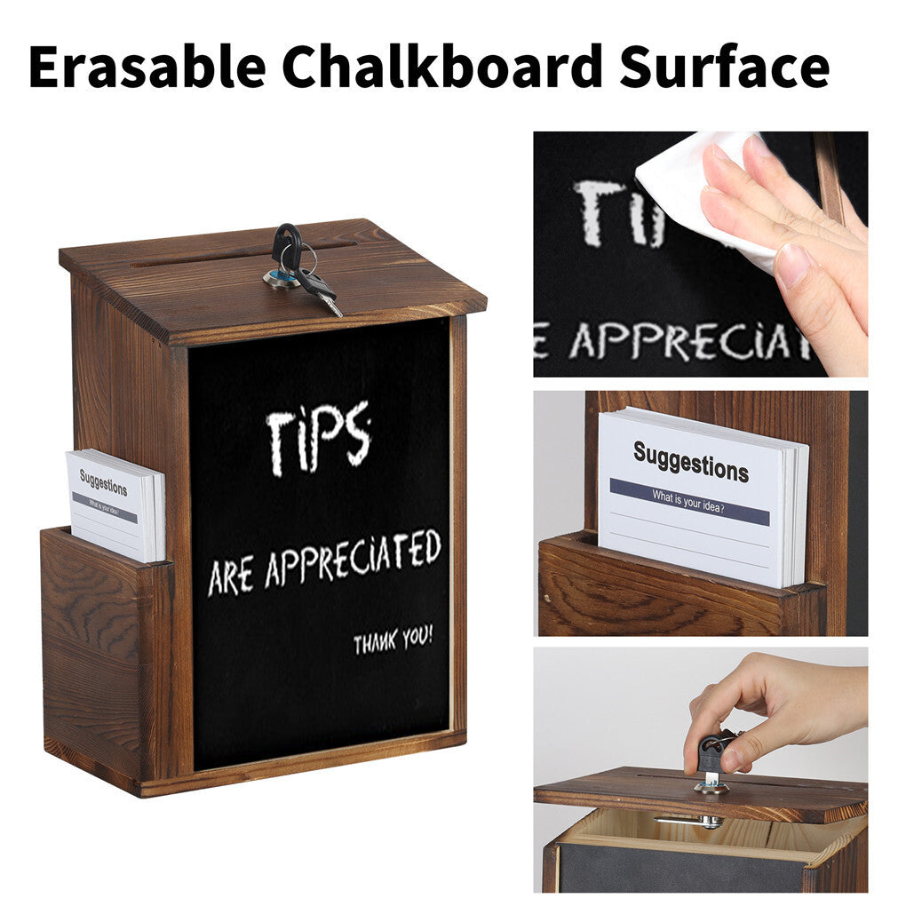 Buy P&P Wooden Donation Ballot Box – Wall & Freestanding for Your Fundraising in Australia