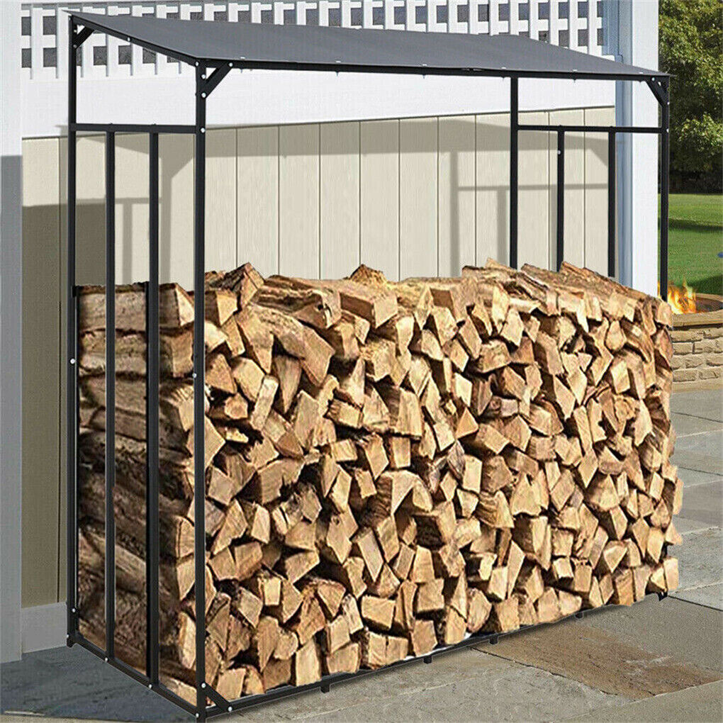 Buy P&P 1.8M Outdoor Metal Log Store online in Australia – perfect for storing firewood