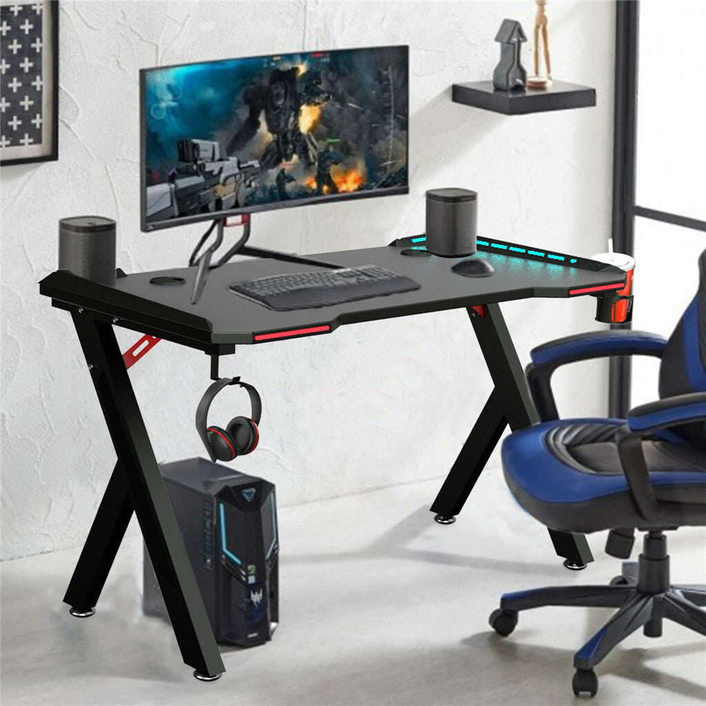 Get the P&P 40" Gaming Desk with RGB Lights – Racing Edition for gamers in Australia