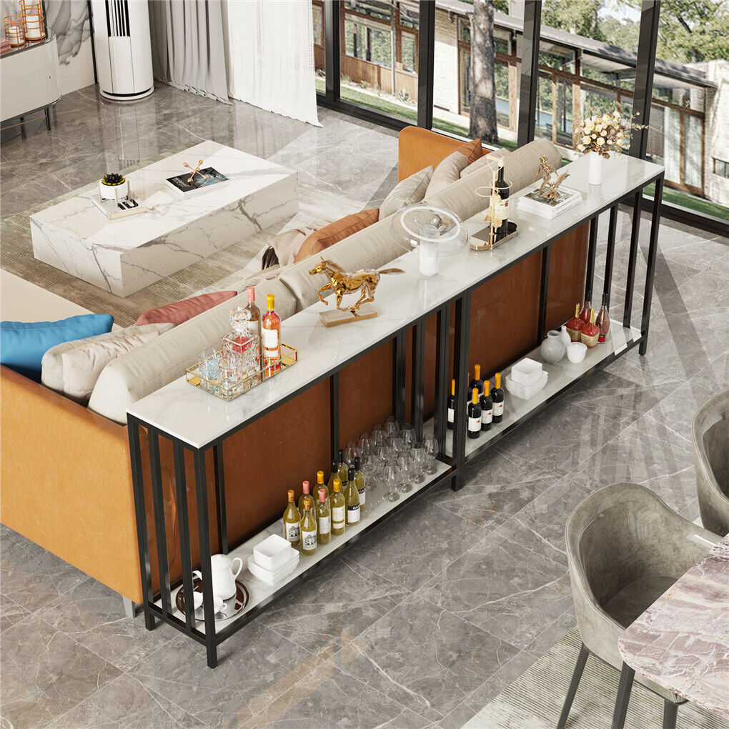 2-Tier Marble Console Table – Order Now and Enhance Your Australian Living Space