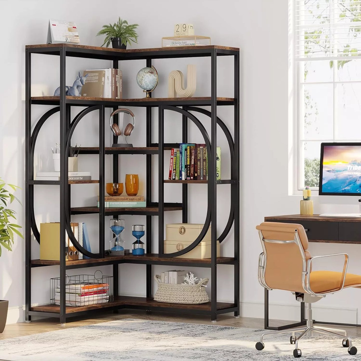 Buy 7-Tier Corner Bookshelf Australia
