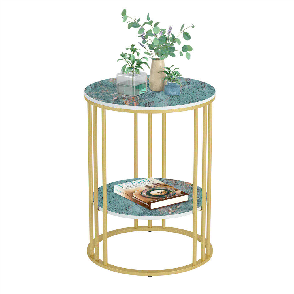 2-tier-round-side-table-with-emerald-green-marble-top-w-storage-shelf