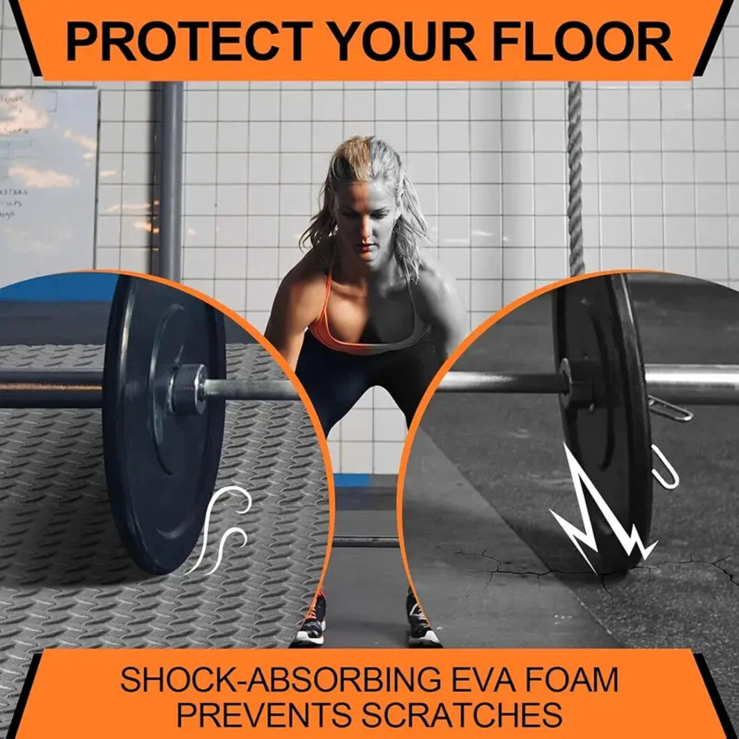 12PCS Interlocking Heavy Duty EVA Foam Gym Flooring Mats 60x60cm