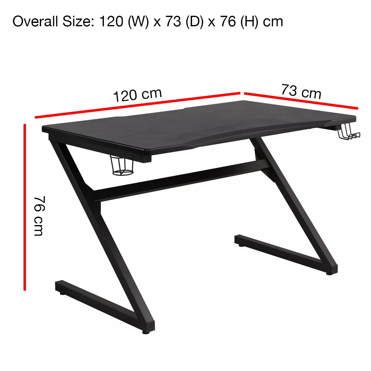 Carbon Fiber Leg Gaming Desk for Sale