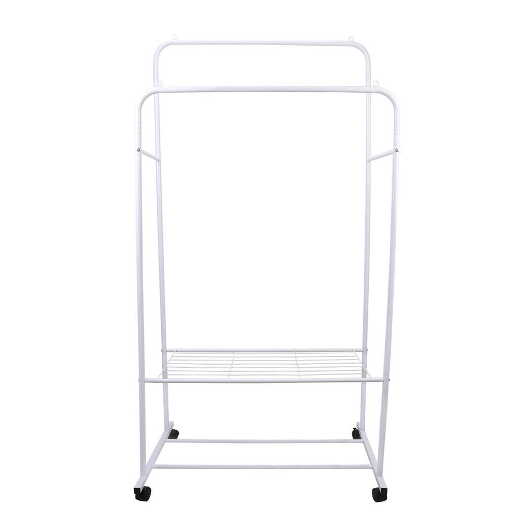 Buy 1-5m Clothes Rack with Rolling Stand – White AU