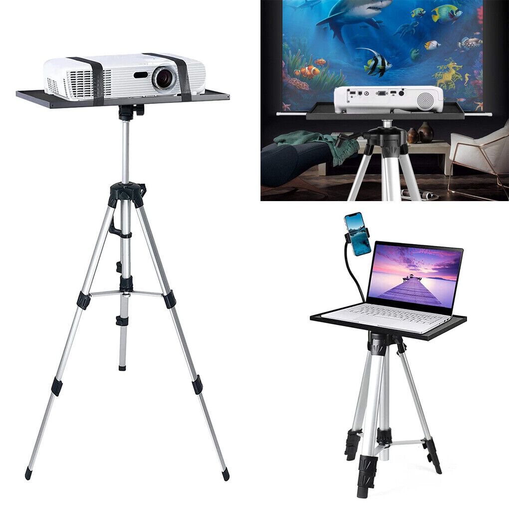 adjustable-projector-tripod-stand-heavy-duty-laptop-tray-holder-for-stage-studio