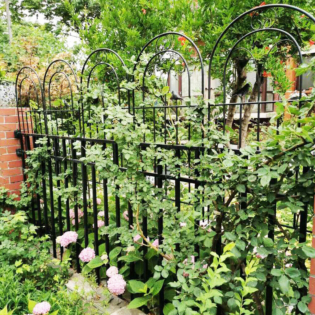 2x-anti-rust-metal-garden-trellis-wall-decorative-screen-for-vine-rose-cucumbers