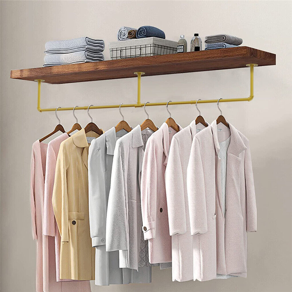 P&P Ultra-large Capacity Clothes Hanging Rod Bar Retail Iron Garment Display Rack