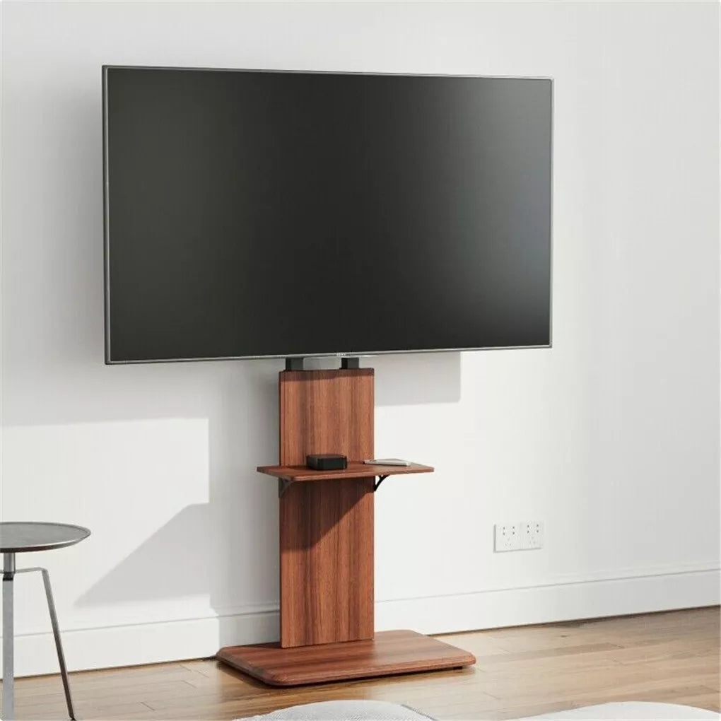 TV Floor Stand with 5 Level Height Adjustment for Up to 65 Inch