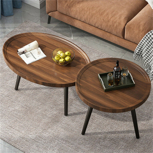 uy Wooden Industrial Nest of Side Tables in Australia