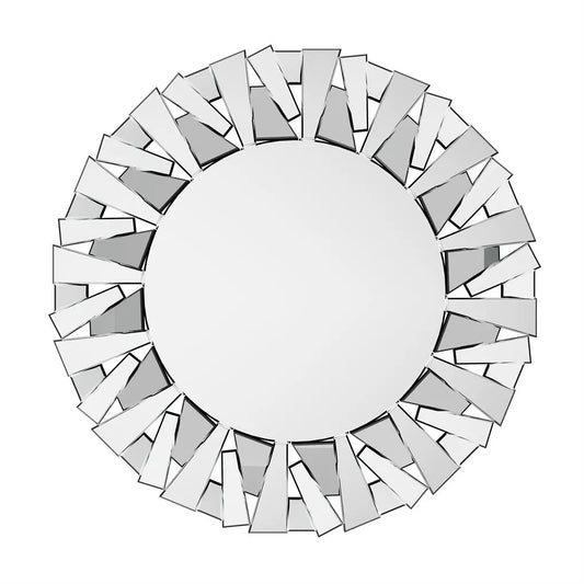 Buy Silver Sunburst Round Wall Mirror Australia