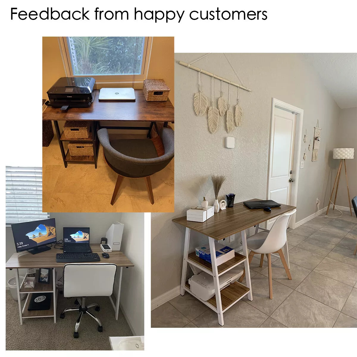 Buy the Laptop Desk with Ladder Shelves – Perfect for Small Workspaces – Available in Australia