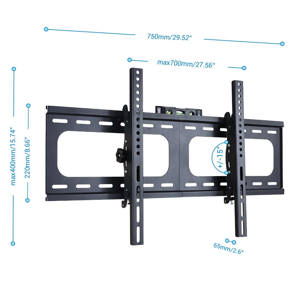 Adjustable Tilt Wall Mount for Hisense & SONIQ TVs (Up to 70", 45kg Capacity)
