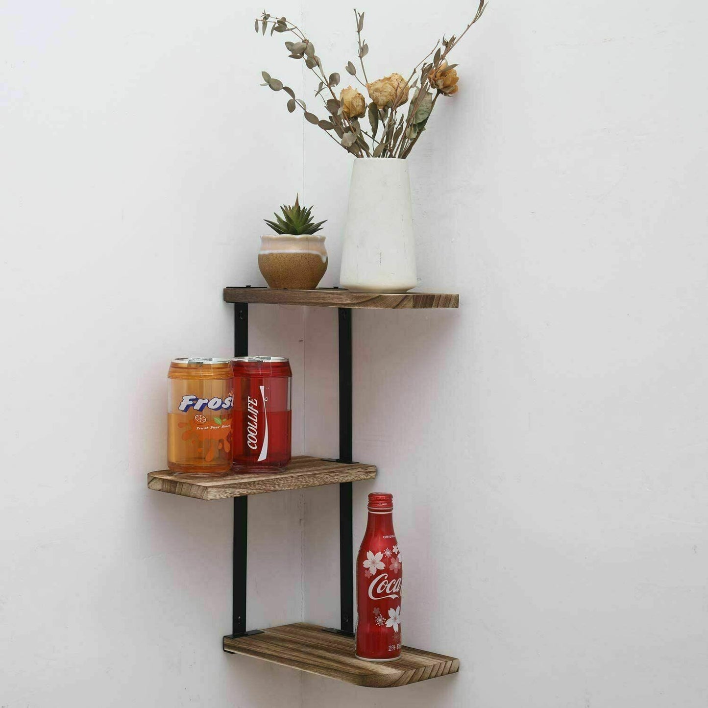 Buy Online 3-Tier Floating Shelf – Metal Storage Bracket AU