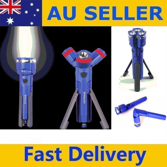 new-3in1-separable-100-lumen-led-flashlight-120-rotation-camping-hiking-blue