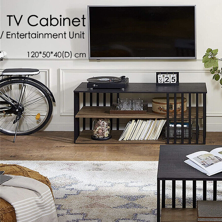 wood-and-metal-tv-cabinet-entertainment-unit-stand-120cm-accommodates-up-to-55-tv