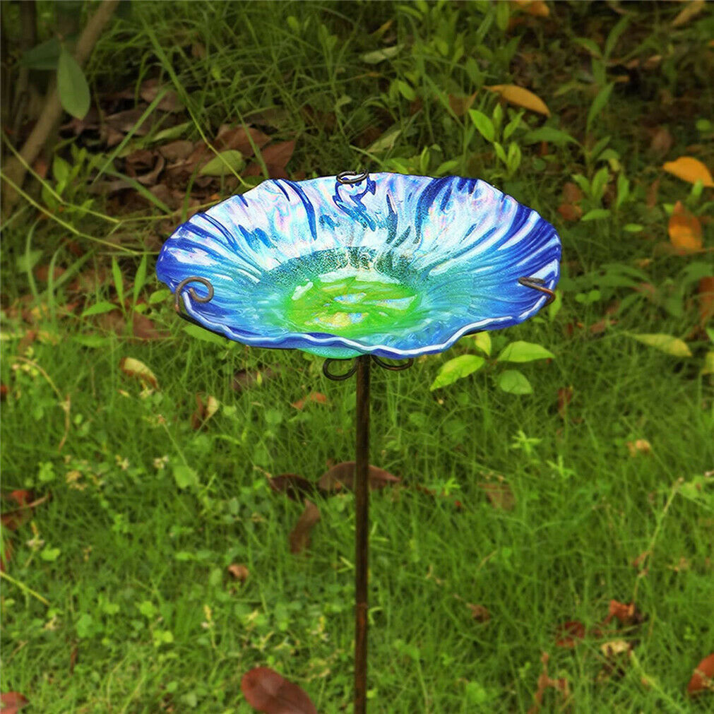 glass-bird-bath-outdoor-garden-bird-feeder-bath-food-station-freestanding-stake