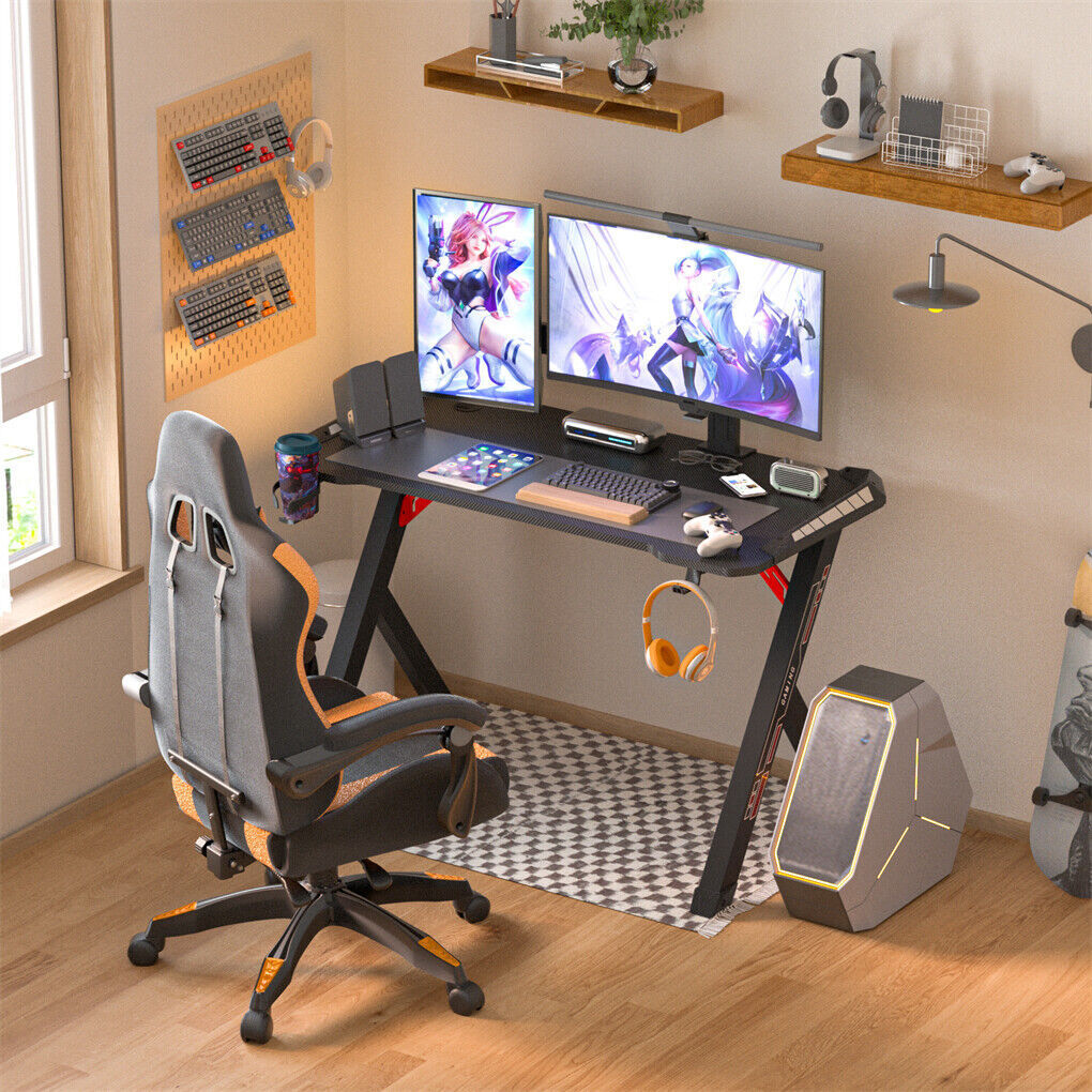 P&P 1.2M RGB Gamer Desk with Cup Holder - Buy in Australia