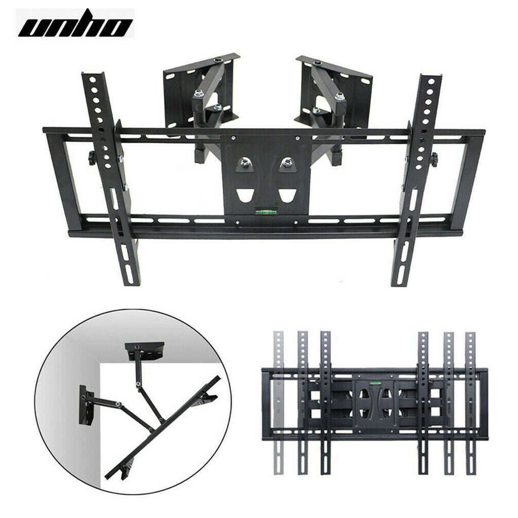 P&P Corner TV Bracket Tilt Swivel TV Wall Mount Articulating Arm Full Motion 32-65in
