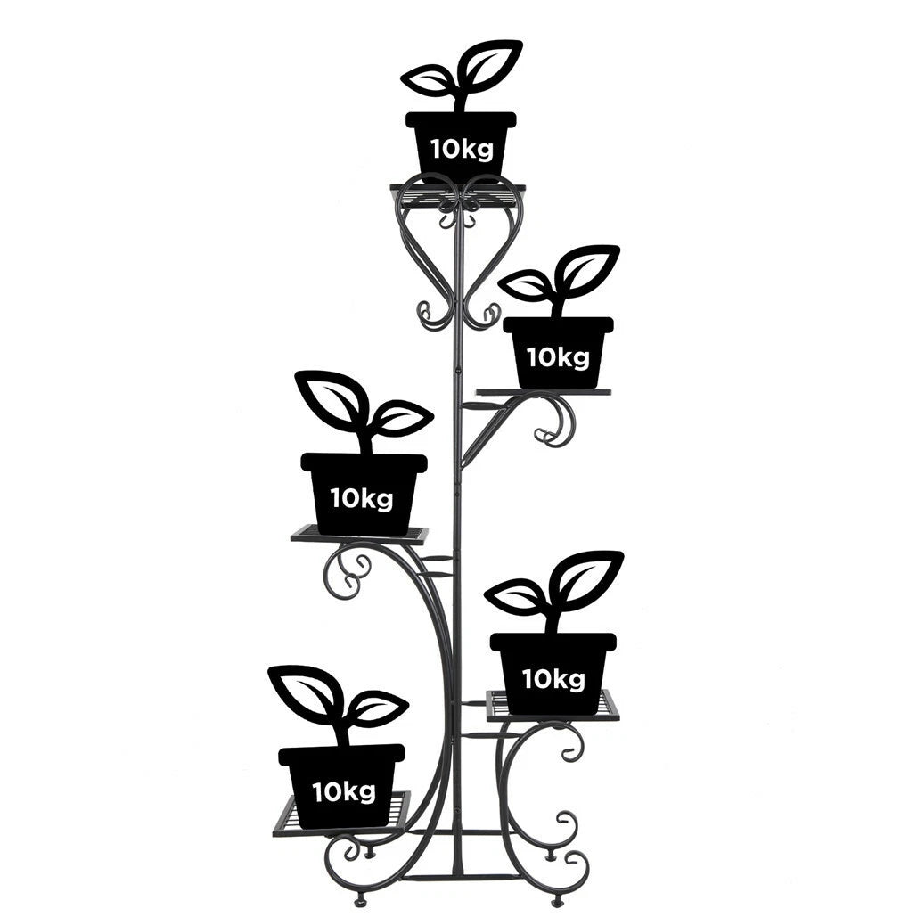 wider-thicker-metal-5tier-plant-stand-flower-holder-racks-shelf-organizer-indoor